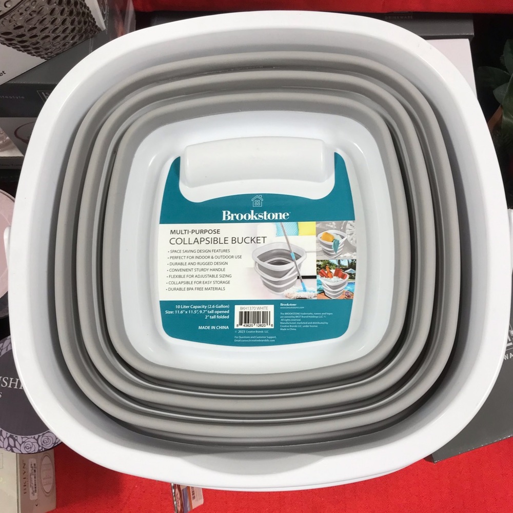 NWT Brookstone Multi-Purpose Collapsible Bucket